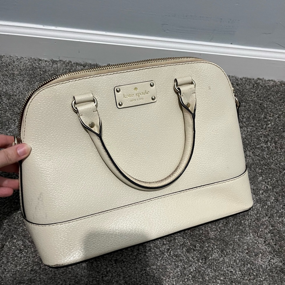 Cream Kate Spade Medium Handbag